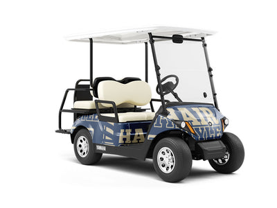Evening Shadow Barber Wrapped Golf Cart