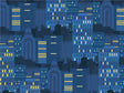 Evening Skyscrapers Cityscape Vinyl Wrap Pattern~Rwraps Series 914 Digitally Printed Vinyl Wrap~0