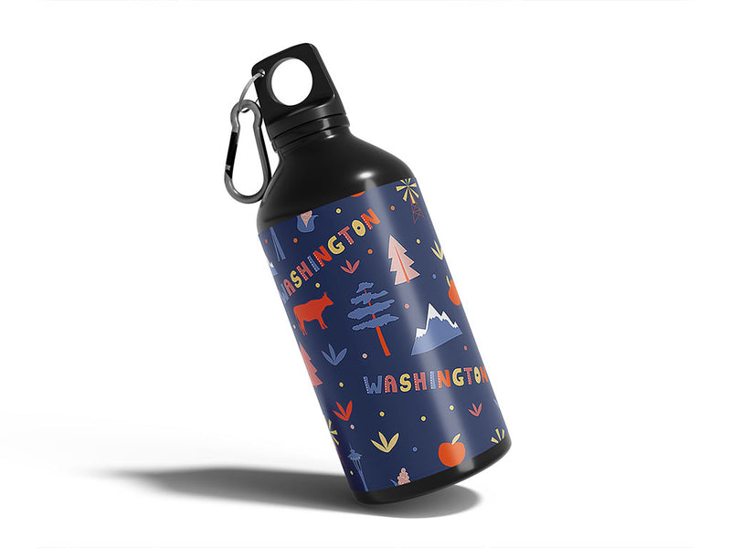 evergreen state  Water Bottle DIY Stickers