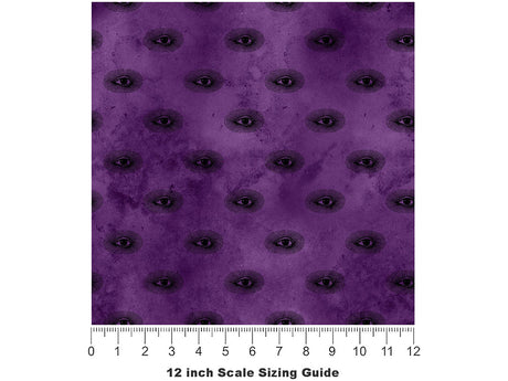 Evil Eye Witch Vinyl Film Pattern Size 12 inch Scale~Rwraps Evil Eye Witch Sizing Chart~2