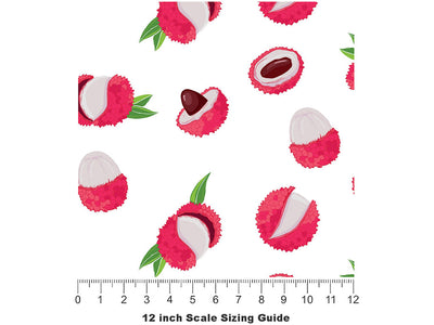 Exalting Emperor Fruit Vinyl Film Pattern Size 12 inch Scale~Rwraps Exalting Emperor Fruit Sizing Chart~2
