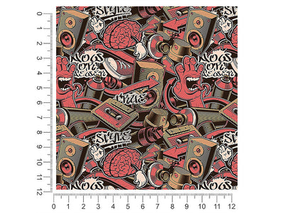 exit music graffiti 1ft x 1ft Craft Sheets