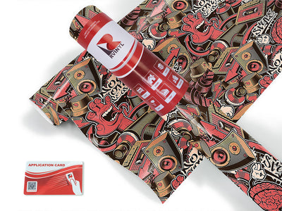 exit music graffiti Craft Vinyl Roll
