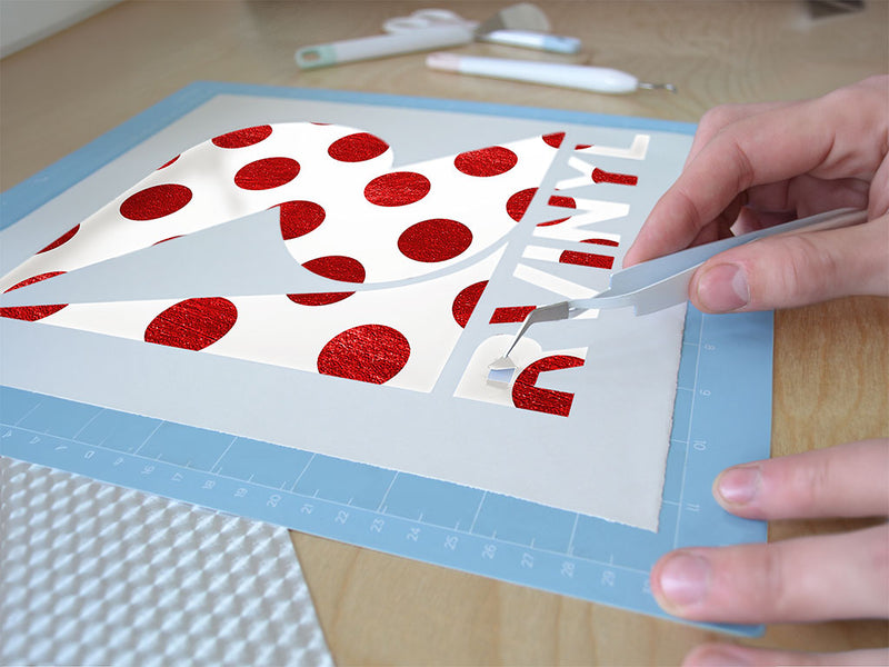 exit sign polka dot Easy Weed Craft Vinyl