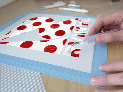 exit sign polka dot Easy Weed Craft Vinyl