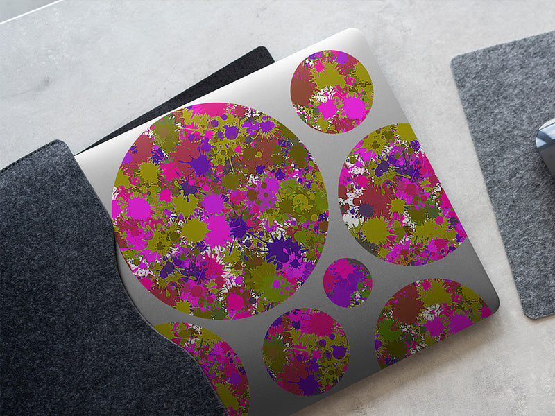 experiment gone wrong paint splatter DIY Laptop Stickers