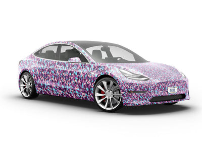 Explosive Party Camouflage Vehicle Vinyl Wrap