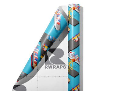 Exported Goods Cityscape Wrap Film Sheets~Rwraps Series 914 Exported Goods Cityscape Scrolled Sheet~4