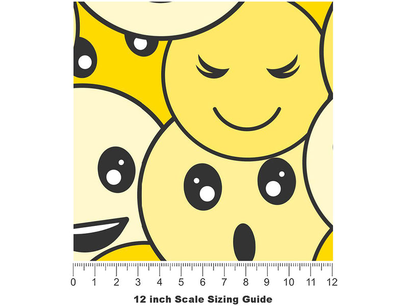 Express Yourself Sticker Bomb Vinyl Film Pattern Size 12 inch Scale~Rwraps Express Yourself Sticker Bomb Sizing Chart~3