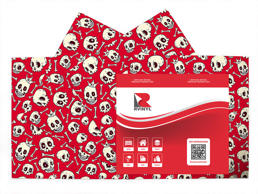 expressive ghouls skull and bones Craft Vinyl Sheet Pack