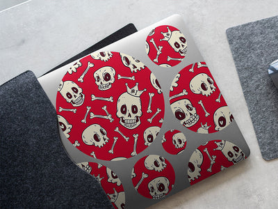 expressive ghouls skull and bones DIY Laptop Stickers