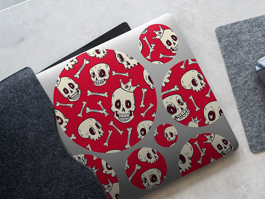 expressive ghouls skull and bones DIY Laptop Stickers