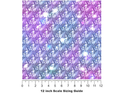 Exquisite Sparkles Gemstone Vinyl Film Pattern Size 12 inch Scale~Rwraps Exquisite Sparkles Gemstone Sizing Chart~2