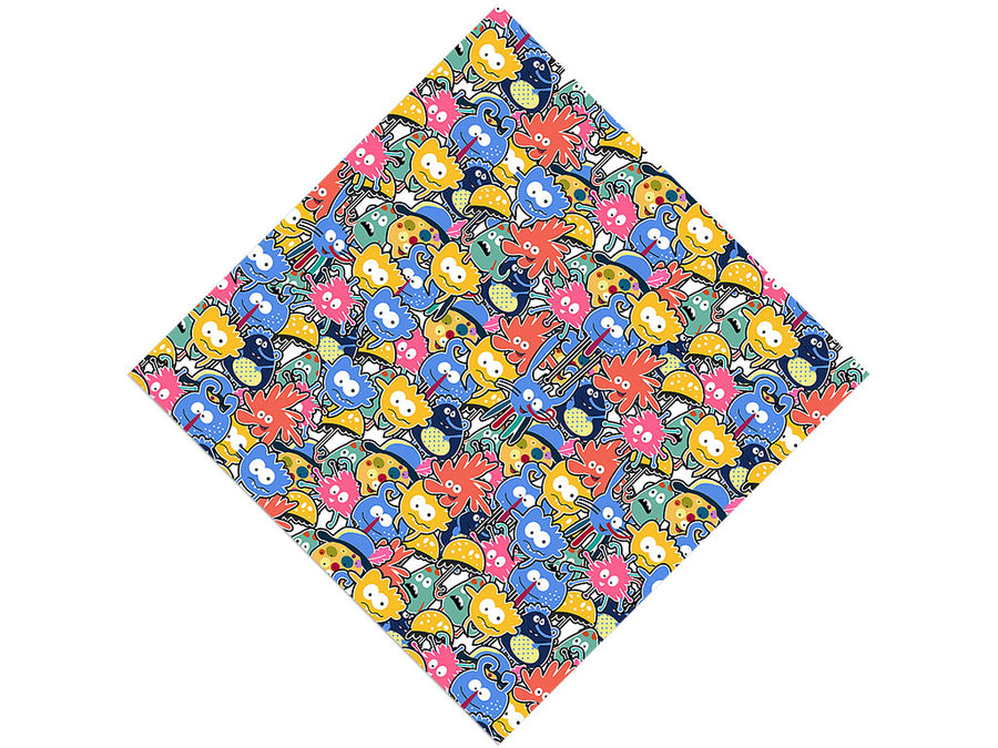 Extraterrestrial Parade Sticker Bomb Vinyl Wrap Pattern