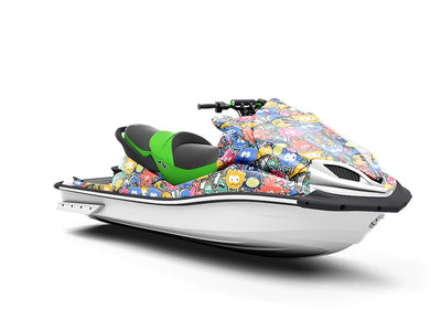 Extraterrestrial Parade Sticker Bomb Jet Ski Vinyl Customized Wrap