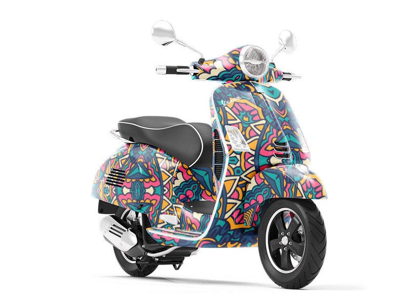 Exuberant Skies Mandala Vespa Scooter Wrap Film
