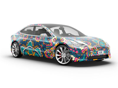 Exuberant Skies Mandala Vehicle Vinyl Wrap