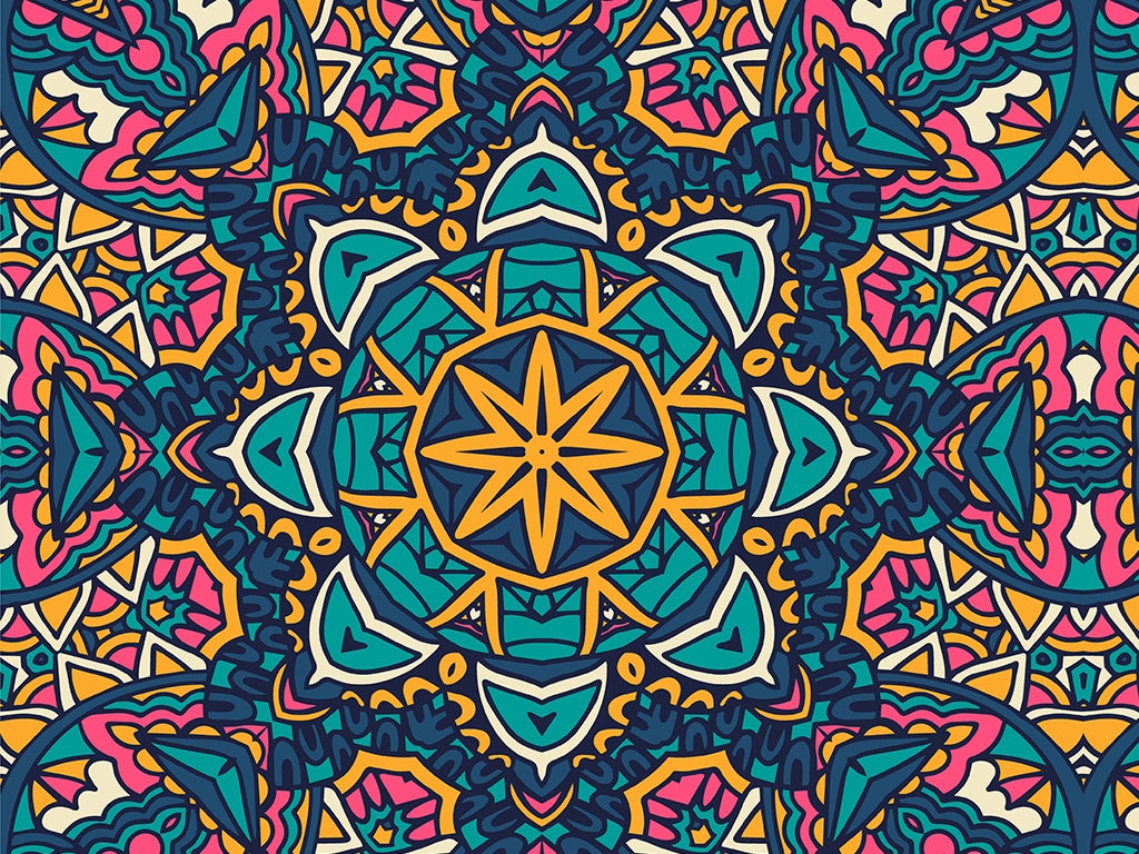 Rwraps™ Exuberant Skies Mandala Vinyl Wrap | Mandala Print Car