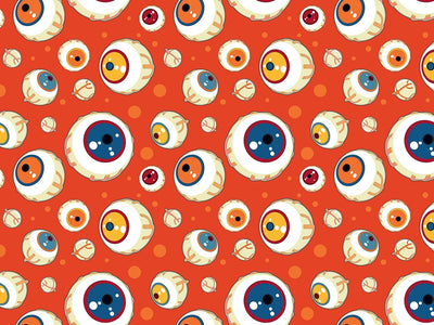 Eye Am Watching Halloween Vinyl Wrap Pattern~Rwraps Series 914 Digitally Printed Vinyl Wrap~0