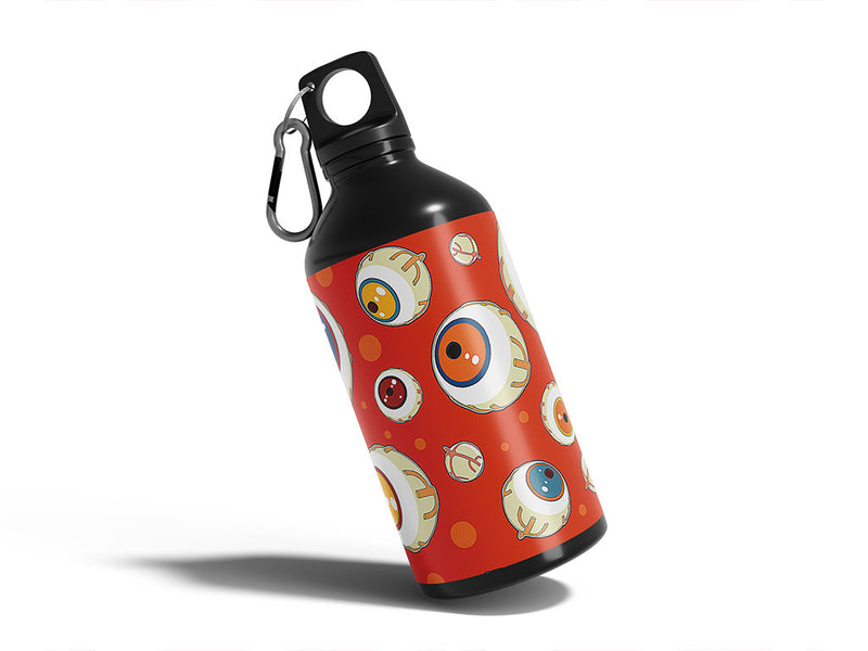 eye am watching halloween Water Bottle DIY Stickers