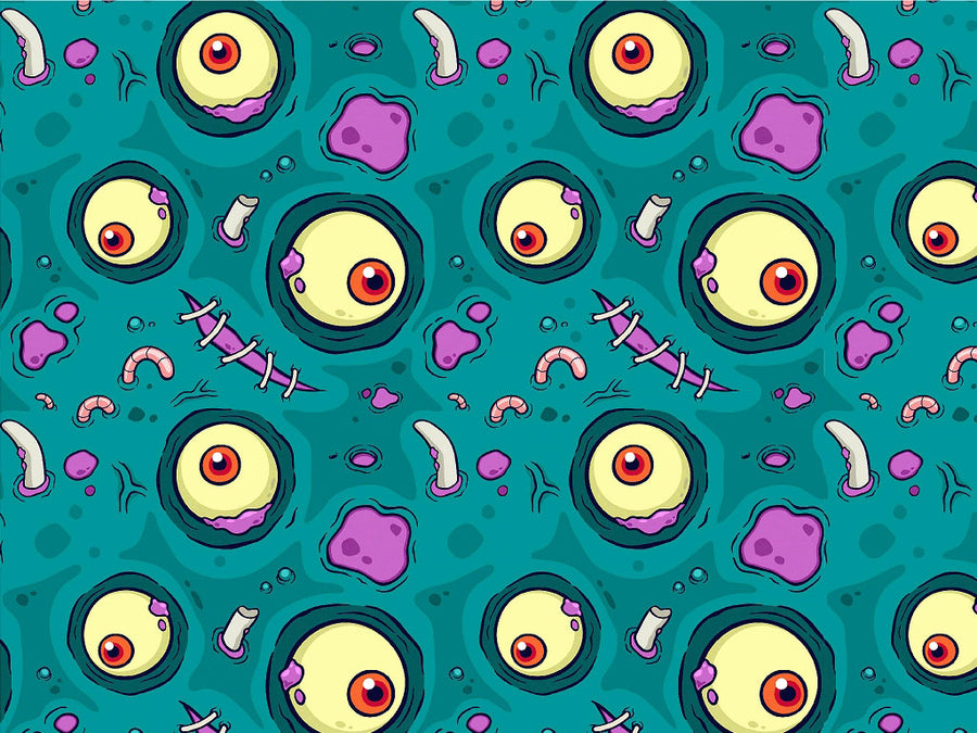 Eye Spy Zombie Vinyl Wrap Pattern~Rwraps Series 914 Digitally Printed Vinyl Wrap~0