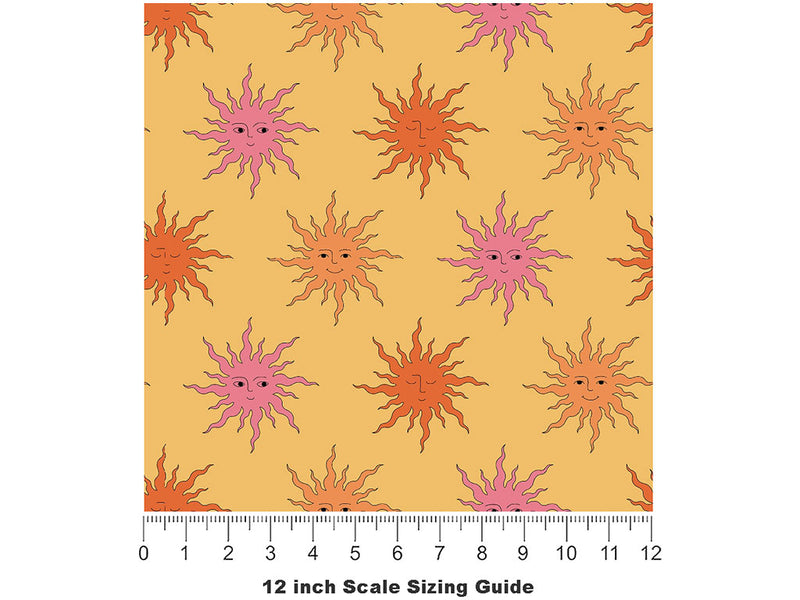 Fab Four Retro Vinyl Film Pattern Size 12 inch Scale~Rwraps Fab Four Retro Sizing Chart~2