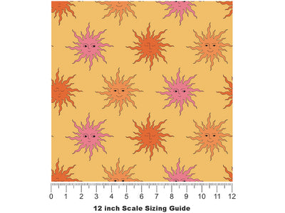 Fab Four Retro Vinyl Film Pattern Size 12 inch Scale~Rwraps Fab Four Retro Sizing Chart~2