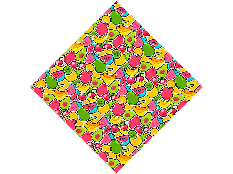 Fabulous Fruit Sticker Bomb Vinyl Wrap Pattern