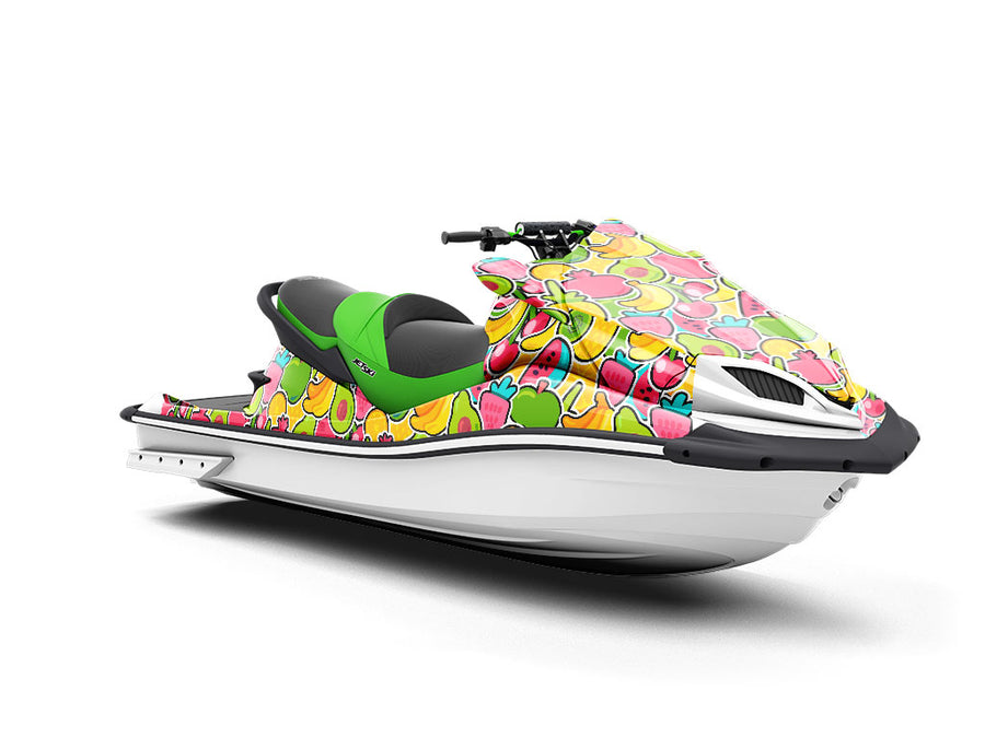 Fabulous Fruit Sticker Bomb Jet Ski Vinyl Customized Wrap