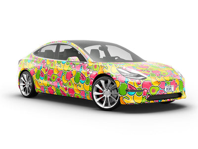 Fabulous Fruit Sticker Bomb Vehicle Vinyl Wrap