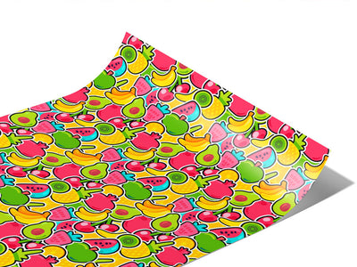 Fabulous Fruit Sticker Bomb Vinyl Wraps~Rwraps Series 914 Digitally Printed Vinyl Wrap~1