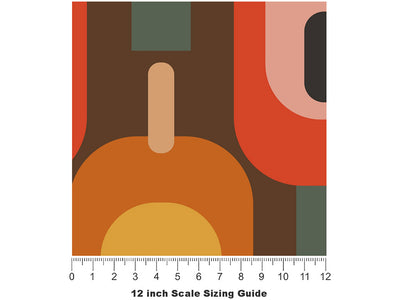 Fabulous Wailing Retro Vinyl Film Pattern Size 12 inch Scale~Rwraps Fabulous Wailing Retro Sizing Chart~2