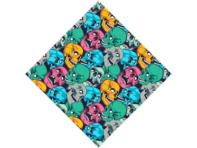 Face Death Sticker Bomb Vinyl Wrap Pattern