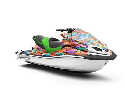 Face  Brick Jet Ski Vinyl Customized Wrap
