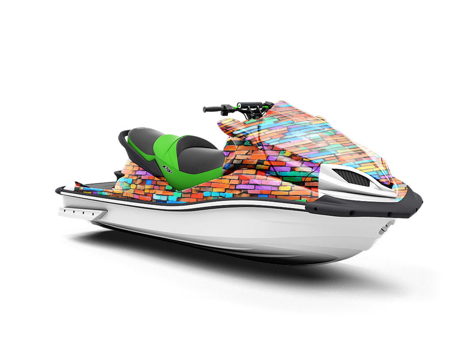 Face  Brick Jet Ski Vinyl Customized Wrap