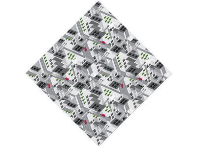 Factory Town Cityscape Vinyl Wrap Pattern