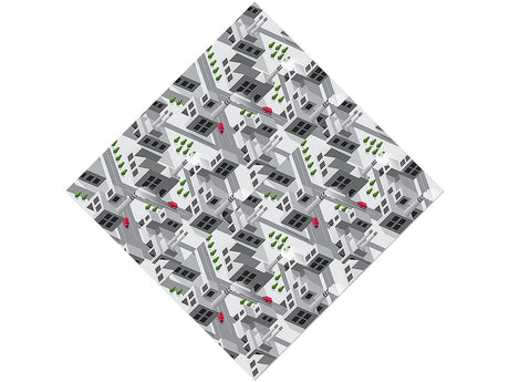 Factory Town Cityscape Vinyl Wrap Pattern