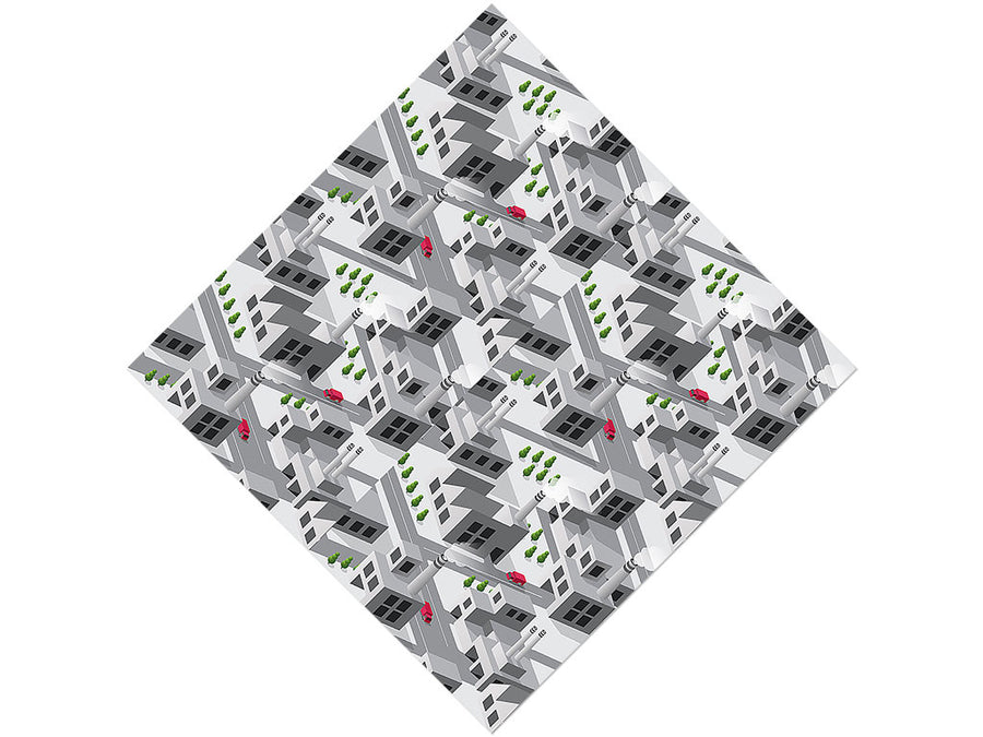 Factory Town Cityscape Vinyl Wrap Pattern