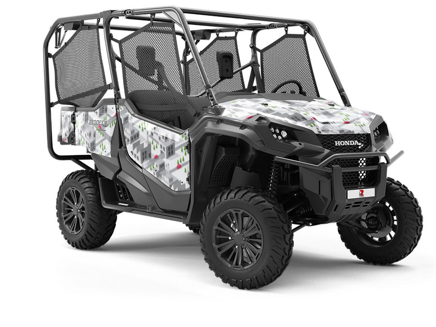 Factory Town Cityscape Utility Vehicle Vinyl Wrap