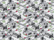 Factory Town Cityscape Vinyl Wrap Pattern~Rwraps Series 914 Digitally Printed Vinyl Wrap~0