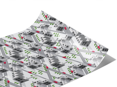 Factory Town Cityscape Vinyl Wraps~Rwraps Series 914 Digitally Printed Vinyl Wrap~1