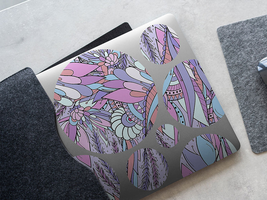 fae hideaway floral DIY Laptop Stickers