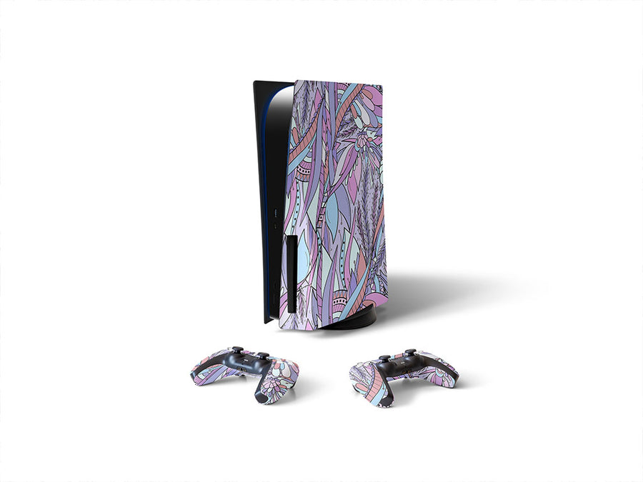 fae hideaway floral Sony PS5 DIY Skin