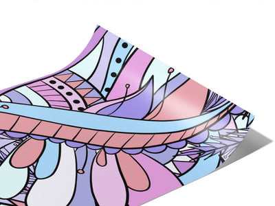 Fae Hideaway Floral Vinyl Wraps~Rwraps Series 914 Digitally Printed Vinyl Wrap~0