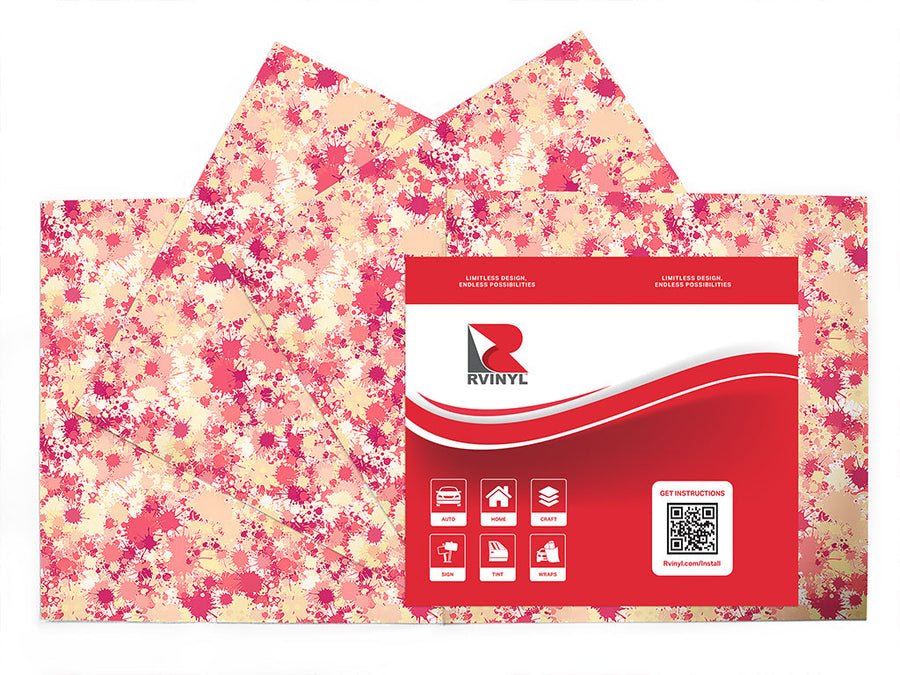 fair lady paint splatter Craft Vinyl Sheet Pack
