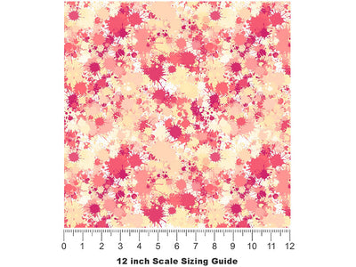 Fair Lady Paint Splatter Vinyl Film Pattern Size 12 inch Scale~Rwraps Fair Lady Paint Splatter Sizing Chart~2