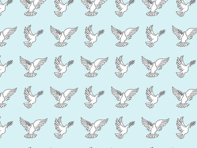 Faithful Innocence Birds Vinyl Wrap Pattern~Rwraps Series 914 Digitally Printed Vinyl Wrap~0