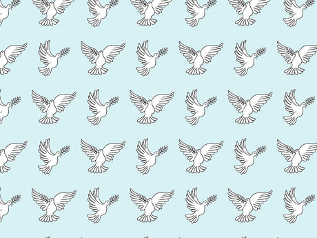 Faithful Innocence Birds Vinyl Wrap Pattern~Rwraps Series 914 Digitally Printed Vinyl Wrap~0