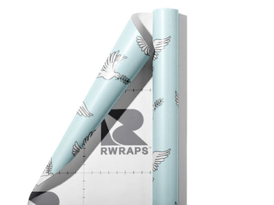 Faithful Innocence Birds Wrap Film Sheets~Rwraps Series 914 Faithful Innocence Birds Scrolled Sheet~3