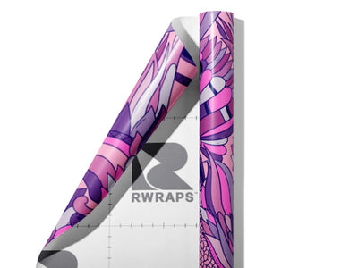 Fallen Angel Floral Wrap Film Sheets~Rwraps Series 914 Fallen Angel Floral Scrolled Sheet~3